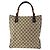 Borsa Tote Gucci Bamboo GG Canvas Marrone Beige - vista 2