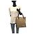 Borsa Tote Gucci Bamboo GG Canvas Marrone Beige - vista 5