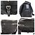 Bolso de hombro Prada Tessuto Nylon con logotipo de triángulo de cuero Negro - vista 6
