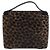 Bolso Vanity Loewe Vintage Leopard PVC Esmalte Castaño - vista 2