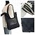 Gucci GG Canvas Leder Tote Schultertasche Schwarz - Ansicht 7