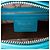 Dior Lady Dior Medium Blu Cannage Agnello Argento - vista 9
