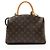 Tote Petit Palais in Canvas Monogram Louis Vuitton Marrone - vista 3