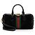 Borsa Boston Ophidia Medium in scamosciato Gucci Nero