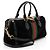 Borsa Boston Ophidia Medium in scamosciato Gucci Nero - vista 2