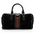 Borsa Boston Ophidia Medium in scamosciato Gucci Nero - vista 3