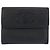 Portafoglio compatto in pelle nera Chanel Nero