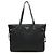 Borsa Tote in Nylon e Pelle con Logo Triangle Prada Nero