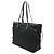 Borsa Tote in Nylon e Pelle con Logo Triangle Prada Nero - vista 2