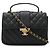 Borsa Chanel in Pelle Matelassé V-Stitch Nero