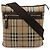 Borsa a tracolla in PVC e pelle Burberry Nova Check Marrone Beige