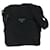 Borsa a tracolla in nylon Tessuto con logo triangle Prada Nero