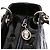 Dior Lady Dior Medium Vernice Nero Argento - vista 8