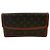 Clutch Louis Vuitton Monogram Pochette Dame Marrone