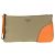 Clutch de lona e couro com logo Prada Marrom Bege
