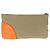 Clutch de lona e couro com logo Prada Marrom Bege - vista 2