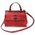 Gucci Piccola borsa a manico Bamboo in pelle rossa Rosso