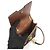 Burberry Mini borsa a tracolla Robin in pelle di vitello marrone monogramma TB in velluto - vista 6