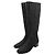 Saint Laurent Crystal Stud Long Boots Black