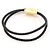 Hermès Gold-Toned Swift Calfskin Bracelet Black - view 4