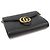 Gucci Mini borsa a tracolla GG Marmont in pelle texturizzata nera Nero - vista 5