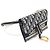 Dior Borsa a tracolla a tracolla a cintura in jacquard obliquo blu - vista 3