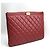 Chanel Clutch trapuntata Burgundy Boy Serie Medium Rosso - vista 2