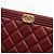 Chanel Clutch trapuntata Burgundy Boy Serie Medium Rosso - vista 6