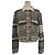Thom Browne Pale Grey Striped TB Tartan Check Wool Polo Jacket