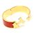 Hermès Bracciale Click Clack PM da donna in smalto corallo e placcato oro Rosso - vista 4