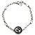 Gucci Bracciale con charm logo GG argento Multicolore