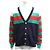 Gucci Gestreickter Wollstrickcardigan mit V-Ausschnitt Mehrfarben - Ansicht 10