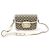 Gucci Borsa a Spalla GG Supreme Canvas e Pelle Bianca Horsebit Media Marrone