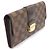 Louis Vuitton Cartera Cecilia en lona Damier Ebene Castaño - vista 2