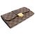 Louis Vuitton Cartera Cecilia en lona Damier Ebene Castaño - vista 3