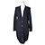 Thom Browne Langer Cardigan aus Wolle und Kaschmir in Mitternachtsblau