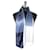 Louis Vuitton Sciarpa lunga in doppio chiffon di seta blu  - vista 1