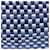 Louis Vuitton Sciarpa lunga in doppio chiffon di seta blu  - vista 5