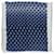 Louis Vuitton Sciarpa lunga in doppio chiffon di seta blu  - vista 7