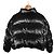 Prada Wandelbare kurze Steppjacke Schwarz - Ansicht 4