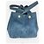 Prada Tote Bag in Denim Canapa Blu - vista 3