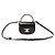 Céline Mini borsa trasparente Triomphe in pelle di vitello lucida nera Nero