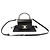 Céline Mini borsa trasparente Triomphe in pelle di vitello lucida nera Nero - vista 2
