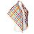 Hermès Sciarpa in seta Baldric au Carré Multicolore - vista 3