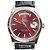 Orologio Rolex Oyster Perpetual Datejust da donna con quadrante bordeaux mm Rosso