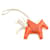 Hermès Pingente de bolsa Pegasus Rodeo Small Laranja  - vista 2
