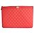 Chanel Clutch Large Boy in Agnello Trapuntato Rosso con Finiture Oro