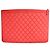 Chanel Clutch Large Boy in Agnello Trapuntato Rosso con Finiture Oro - vista 2