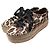 Tory Burch Sneaker espadrilles con stampa leopardata Marrone