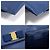 Salvatore Ferragamo Clutch con patta a fiocco in pelle Saffiano blu - vista 7